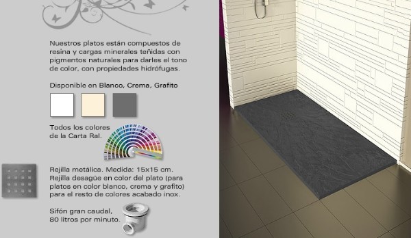 Plato de ducha de resina, blanco, crema, grafito, pizarra, liso, master carre, gresite, gotas, Ventanahogar Ventanas de aluminio, pvc, mosquiteras, toldos, portones, mamparas de baño, balcones, mobiliario, cristales, techos fijos y moviles, VentanaHogar, aluminio,PVC,PUERTA DE CRISTAL, CHICLANA, SAN FERNANDO, CADIZ,JEREZ,PUERTO REAL,PUERTO SANTA MARIA,CONIL,CORTINA DE CRISTAL,KOMMERLING,ABATIBLE,CORREDERA,VIDRIO,SEGURIDAD,MAMPARA DE BAÑO,instalación,renovación,sustitución,Colocación,recambio